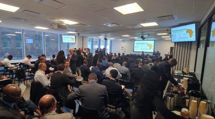 Chamber Board Chair addresses Franco-Mine 2023 during PDAC